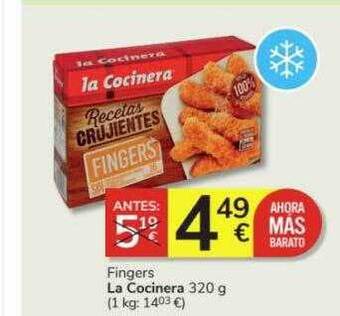 Consum Fingers la cocinera oferta