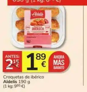 Consum Croquetas de ibérico aldelis oferta
