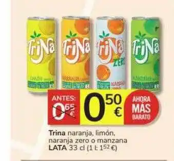 Consum Trina naranja, limón, naranja zero o manzana oferta