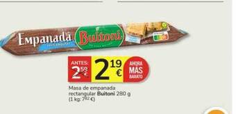 Consum Masa de empanada rectangular buitoni oferta