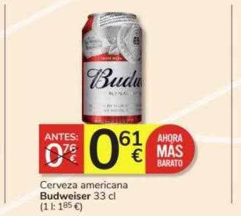 Consum Cerveza americana budweiser oferta