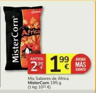 Consum Mix sabores de áfrica mistercorn oferta
