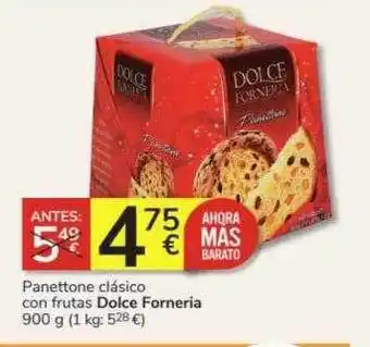 Consum Panettone clásico con frutas dolce forneria oferta
