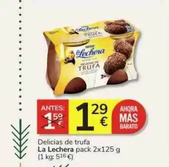 Consum Delicias de trufa la lechera oferta