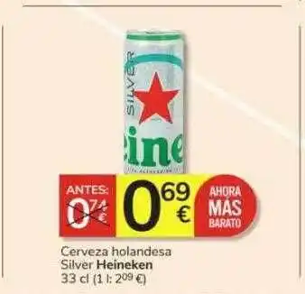Consum Cerveza holandesa silver heineken oferta