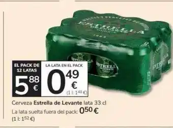 Consum Cerveza estrella de levante oferta