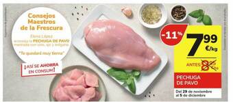 Consum Pechuga de pavo oferta