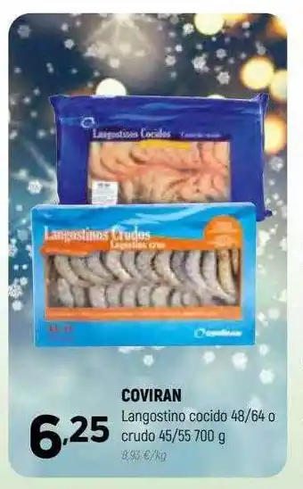 Coviran Coviran langostino cocido 48 64 o crudo 45 55 oferta