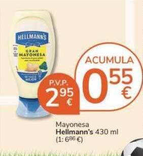 Consum Mayonesa hellmann's oferta