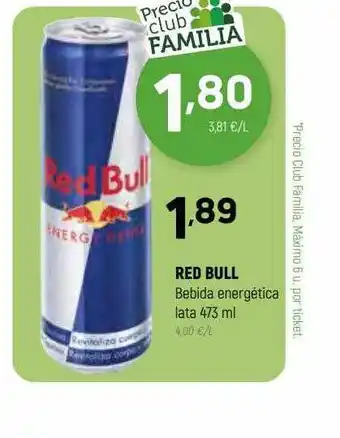 Coviran Red bull bebida energética lata oferta