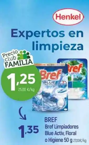 Coviran Bref limpiadores blue activ, floral o higiene oferta