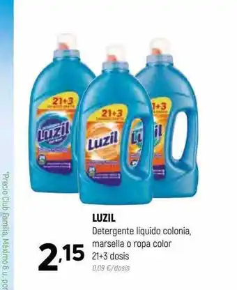 Coviran Luzil detergente liquido colonia marsella o ropa color oferta