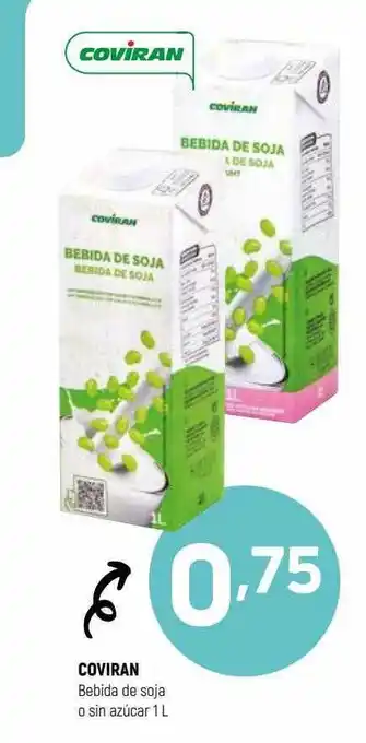 Coviran Coviran bebida de soja o sin azúcar oferta