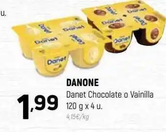 Coviran Danone danet chocolate o vainilla oferta
