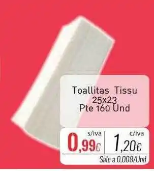 Cuevas Cash Toallitas tissu 25x23 oferta