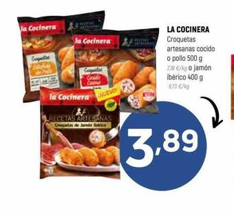 Coviran La cocinera croquetas artesanas cocido o pollo o jamón ibérico oferta