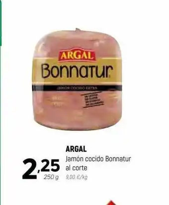 Coviran Argal jamón cocido bonnatur al corte oferta