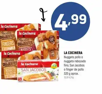 Coviran La cocinera nuggets pollo o nuggets rebozado fino san jacobos o finger de pollo oferta