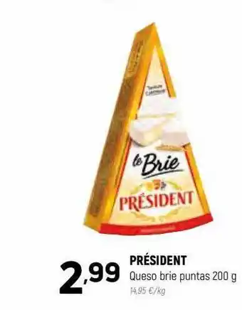 Coviran Président queso brie puntas oferta