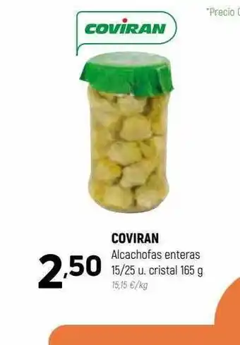 Coviran Coviran alcachofas enteras 15 25 u. cristal oferta