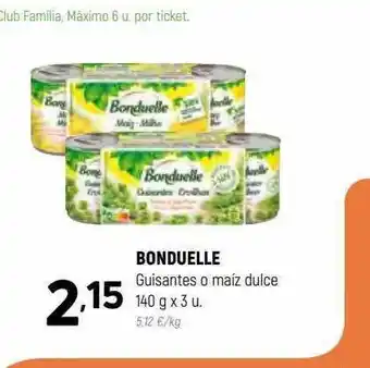 Coviran Bonduelle guistantes o maiz dulce oferta