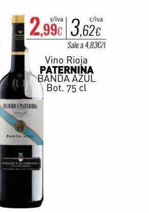 Cuevas Cash Vino rioja paternina banda azul oferta
