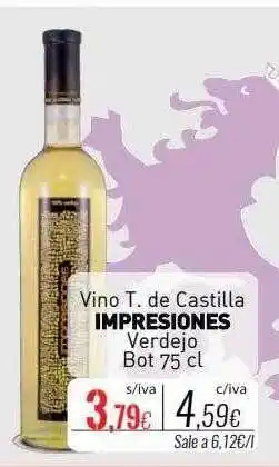 Cuevas Cash Vino t. de castila impresiones verdejo oferta