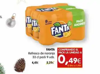 Dicost Fanta refresco de naranja pack 9 uds. oferta