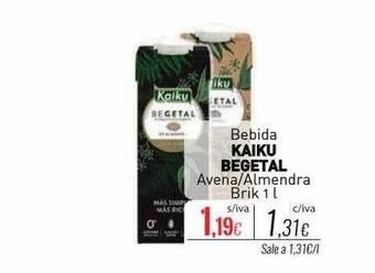 Cuevas Cash Bebida kaiku begetal avena almendra oferta