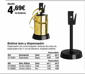 Staples Kalamazoo Bobina lazo y dispensador oferta