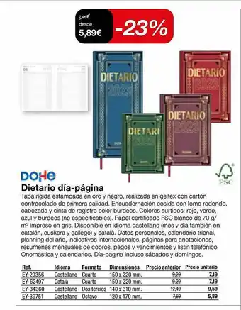 Staples Kalamazoo Dohe dietario diá-página oferta
