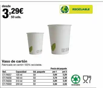 Staples Kalamazoo Vaso de cartón oferta