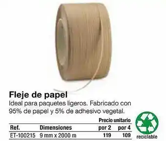 Staples Kalamazoo Fleje de papel oferta