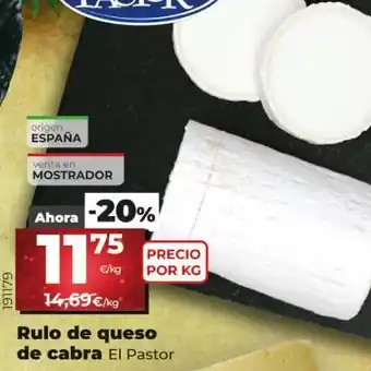 Dia Rulo de queso de cabra oferta