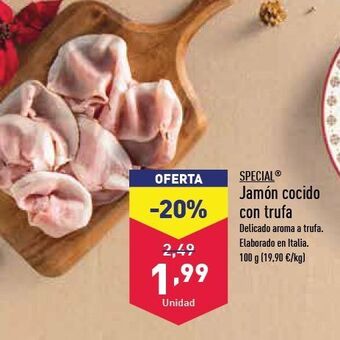 ALDI Jamón cocido oferta