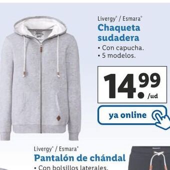 Lidl Chaqueta sudadera oferta