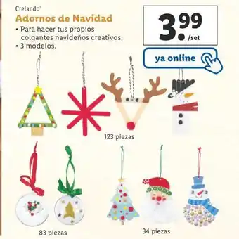 Lidl Adornos de navidad oferta