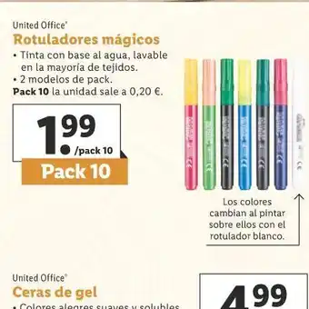 Lidl Rotuladores mágicos oferta