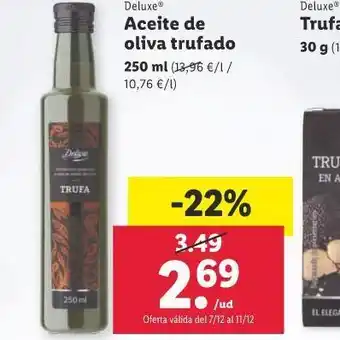 Lidl Aceite de oliva trufado oferta