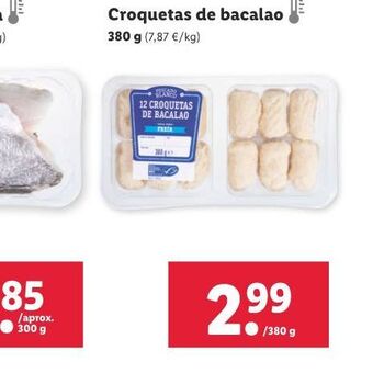 Lidl Croquetas de bacalao oferta