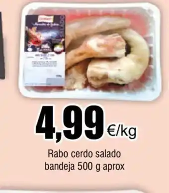 FROIZ Rabo Cerdo Salado Bandeja 500 g Aprox oferta