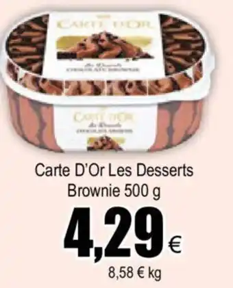 FROIZ Carte D'Or Les Desserts Brownie 500 g oferta