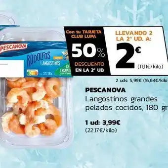 Langostinos grandes pelados