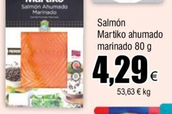 FROIZ Salmon Martiko Ahumado Marinado 80 g oferta