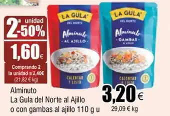FROIZ Alminuto La Gula Del Norte Al Ajillo o Con Gambas AL Ajillo 110 g u oferta