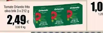 FROIZ Tomate Orlando Frito Oliva Brik 3 x 212 g oferta