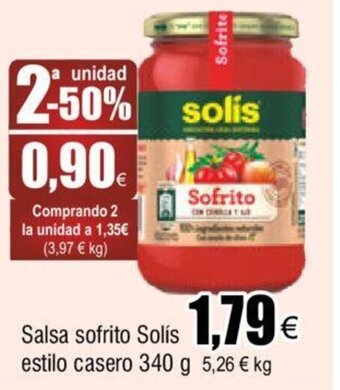 FROIZ Salsa Sofrito Solis Estilo Casero 340 g oferta
