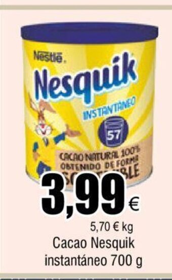 FROIZ Cacao Nesquik Instantaneo 700 g oferta