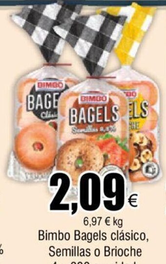 FROIZ Bimbo Bagels Clasico , Semillas o Brioche oferta