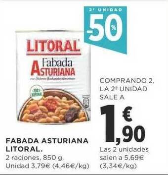 Supercor 2a unidad -50% fabada asturiana litoral oferta
